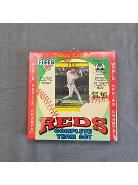 Fleer '91 1991 Baseball Cards Tribute Edition Reds Complete Team Set